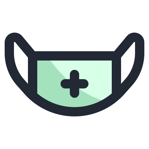 Medical mask Generic Outline Color icon