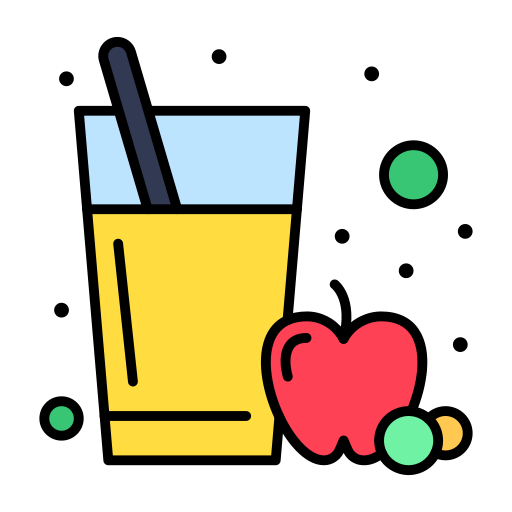 jugo de manzana icono gratis