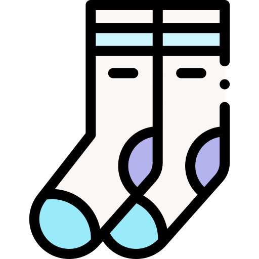 Socks Detailed Rounded Lineal color icon