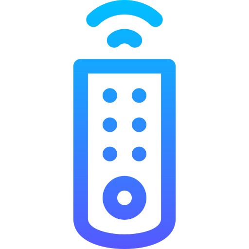 Remote control Basic Gradient Lineal color icon