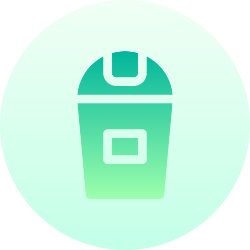 Bin Basic Gradient Circular icon