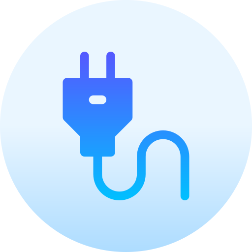 Plug Basic Gradient Circular icon