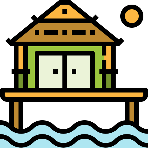 bungalow Icône gratuit bungalow Icône gratuit