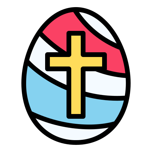 huevo de pascua icono gratis