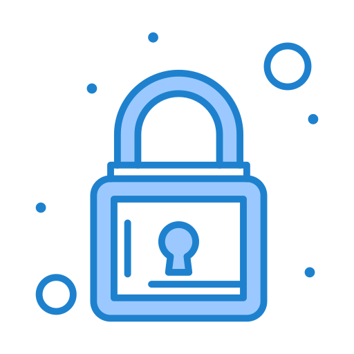 Lock Generic Blue icon