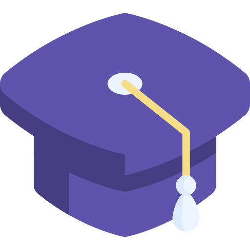 sombrero de graduacion icono gratis