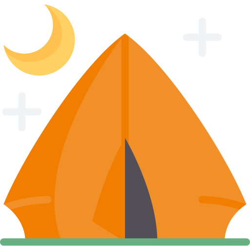 carpa para camping icono gratis