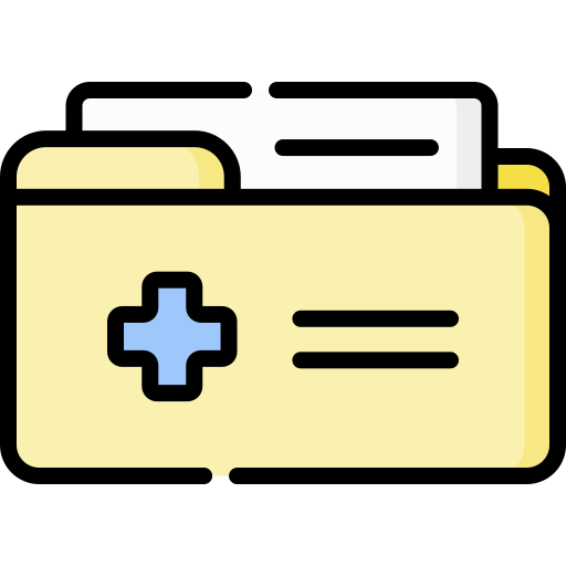 historial médico icono gratis