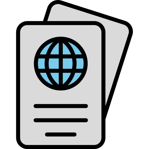 pasaporte icono gratis