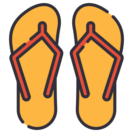 Sandals Generic Outline Color icon