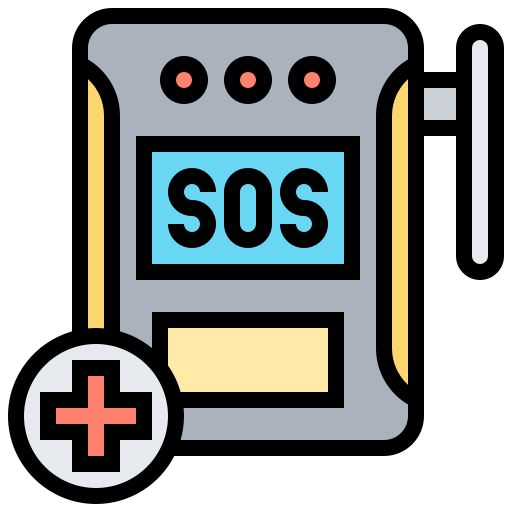 llamada de socorro icono gratis