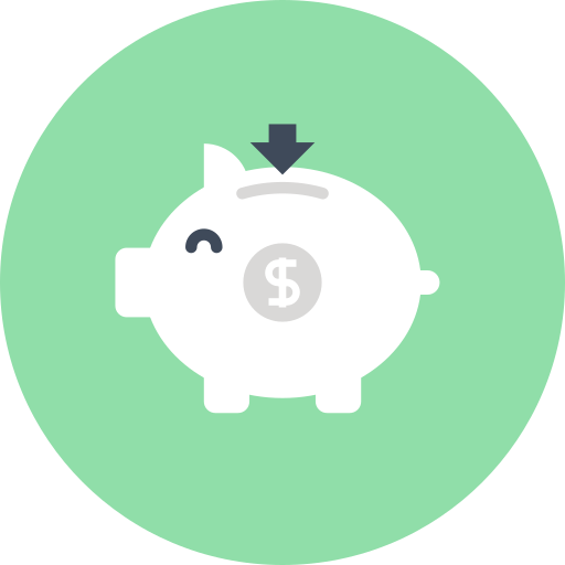 Piggy bank free icon