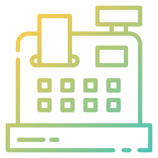 caja registradora icono gratis