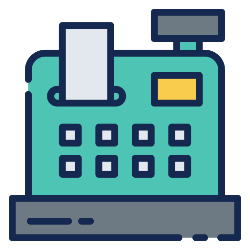 caja registradora icono gratis