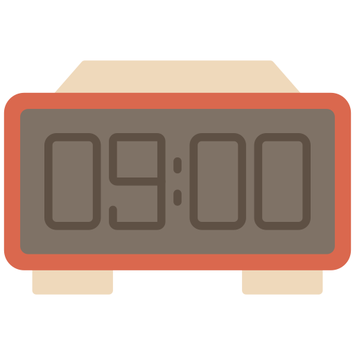 Digital clock Generic Flat icon