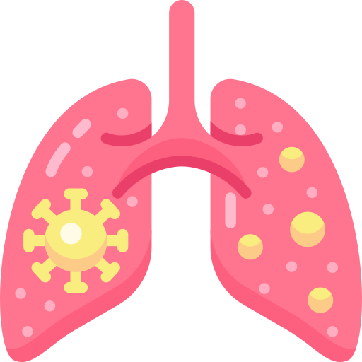 Infected lungs Generic Flat icon