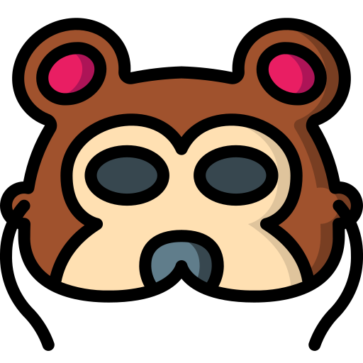 Bear mask Basic Miscellany Lineal Color icon