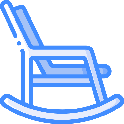 Rocking chair Basic Miscellany Blue icon