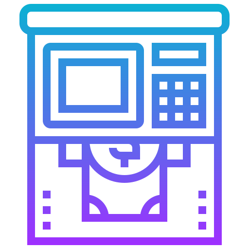 cajero automático icono gratis
