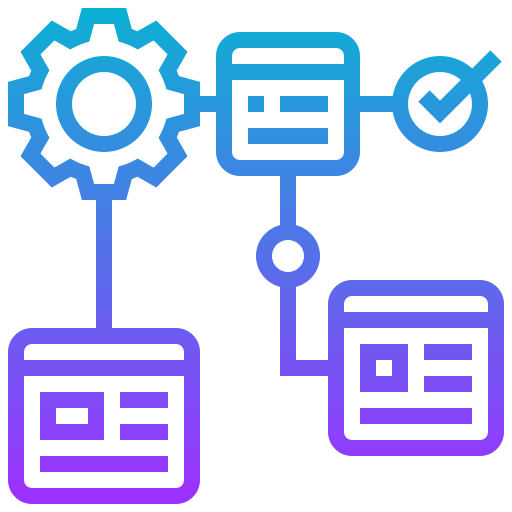 Hierarchy structure Meticulous Gradient icon