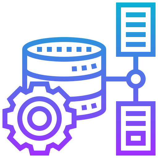 Database storage Meticulous Gradient icon