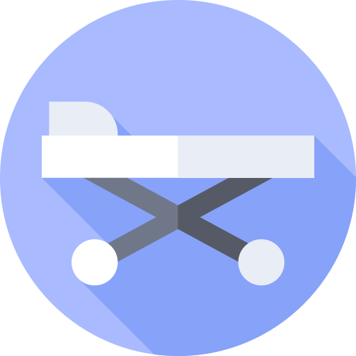 Medical bed free icon