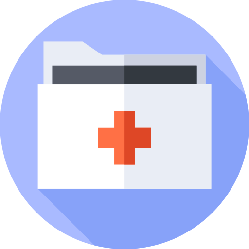 historial médico icono gratis