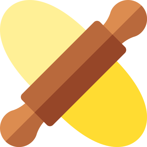 Rolling pin Basic Rounded Flat icon