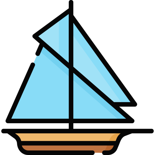 Sailing ship Special Lineal color icon