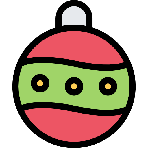 Christmas ball Coloring Color icon