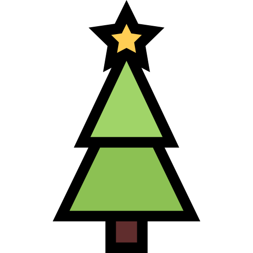 árbol de navidad icono gratis