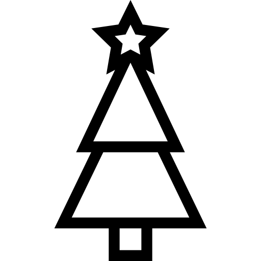 árbol de navidad icono gratis