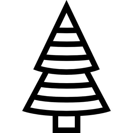 árbol de navidad icono gratis