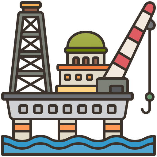 Oil platform - Free buildings icons