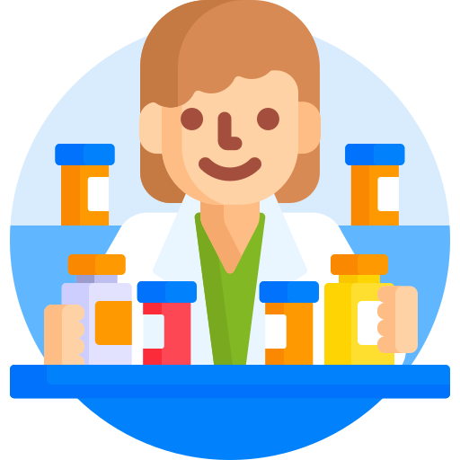 Pharmacist Detailed Flat Circular Flat Icon