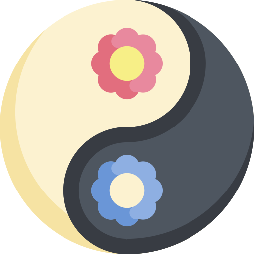 yin yang icono gratis