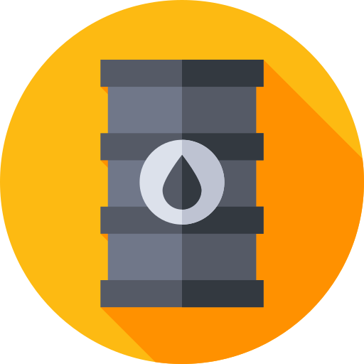 Oil barrel Flat Circular Flat icon