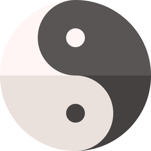 símbolo de yin yang icono gratis