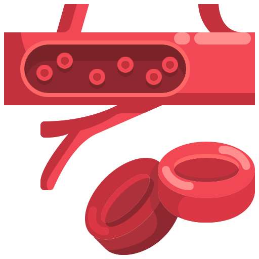 Blood cells free icon