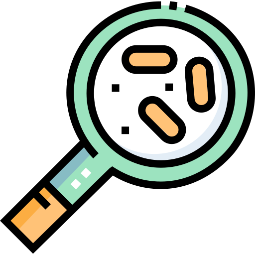 Bacteria Detailed Straight Lineal color icon