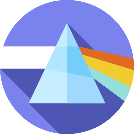 Prism Flat Circular Flat icon