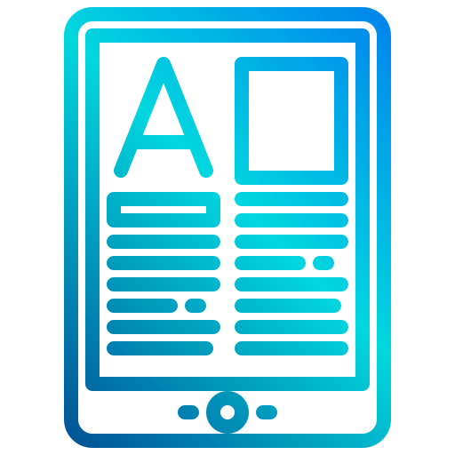 Ereader xnimrodx Lineal Gradient icon