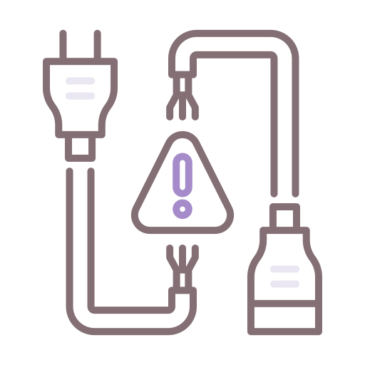 Broken Cable Flaticons Lineal Color Icon