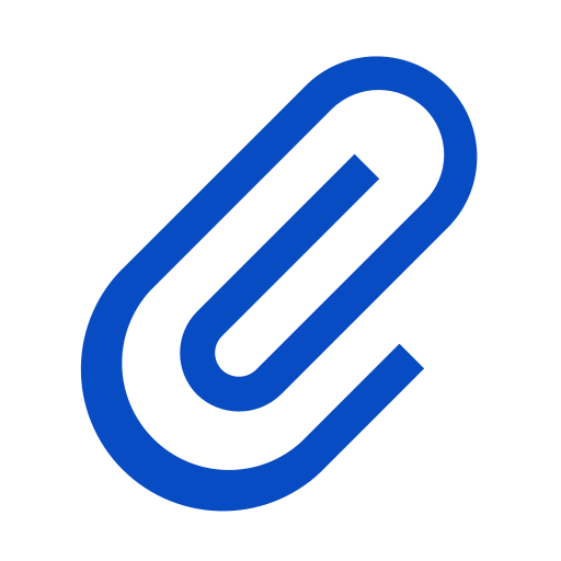 Attach Generic Blue icon