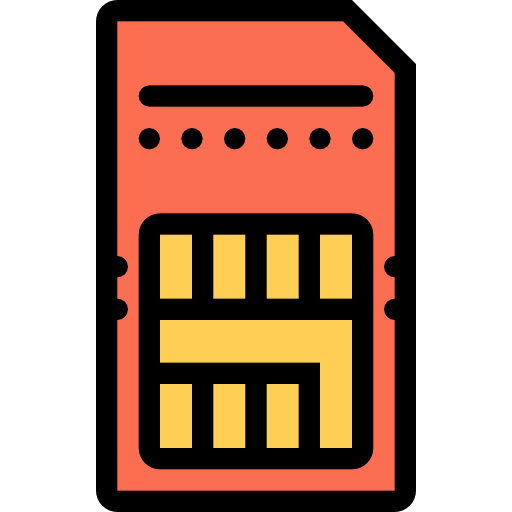 Sim card free icon