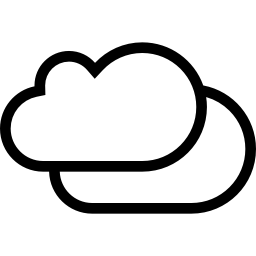 Cloudy Coloring Lineal Icon