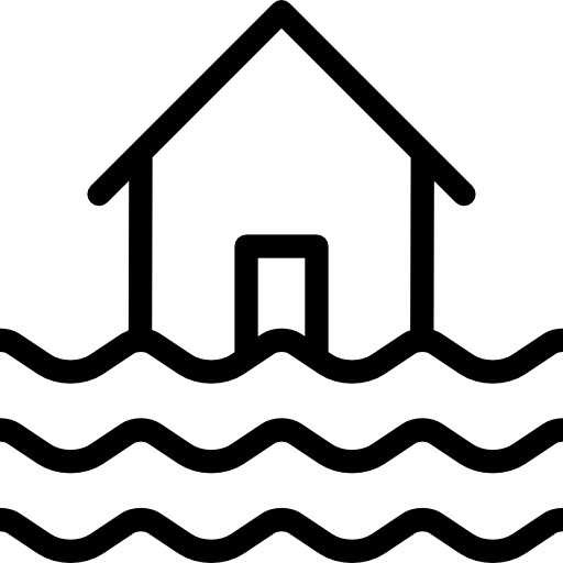 Flood Coloring Lineal icon