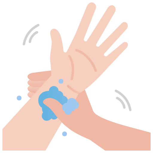 Hand washing Amethys Design Flat icon