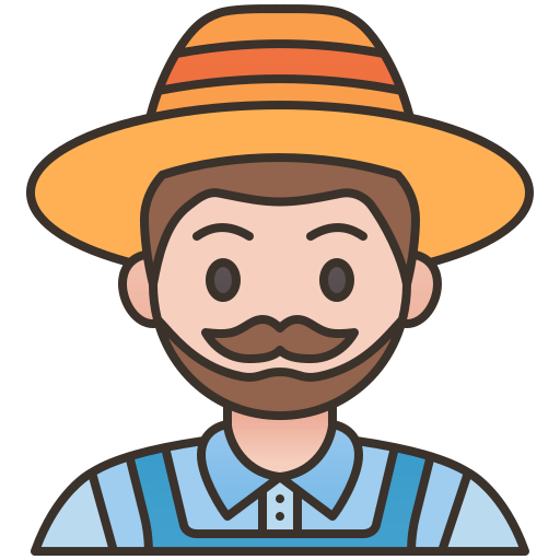 Farmer Amethys Design Lineal Color icon