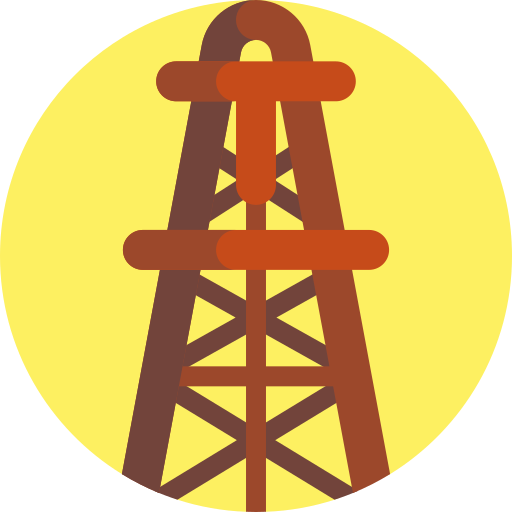 torre de perforación de petróleo icono gratis